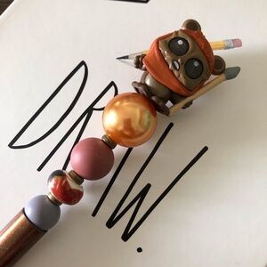 Disney Doorables: Star Wars: Wicket Warrick handmade beaded pen